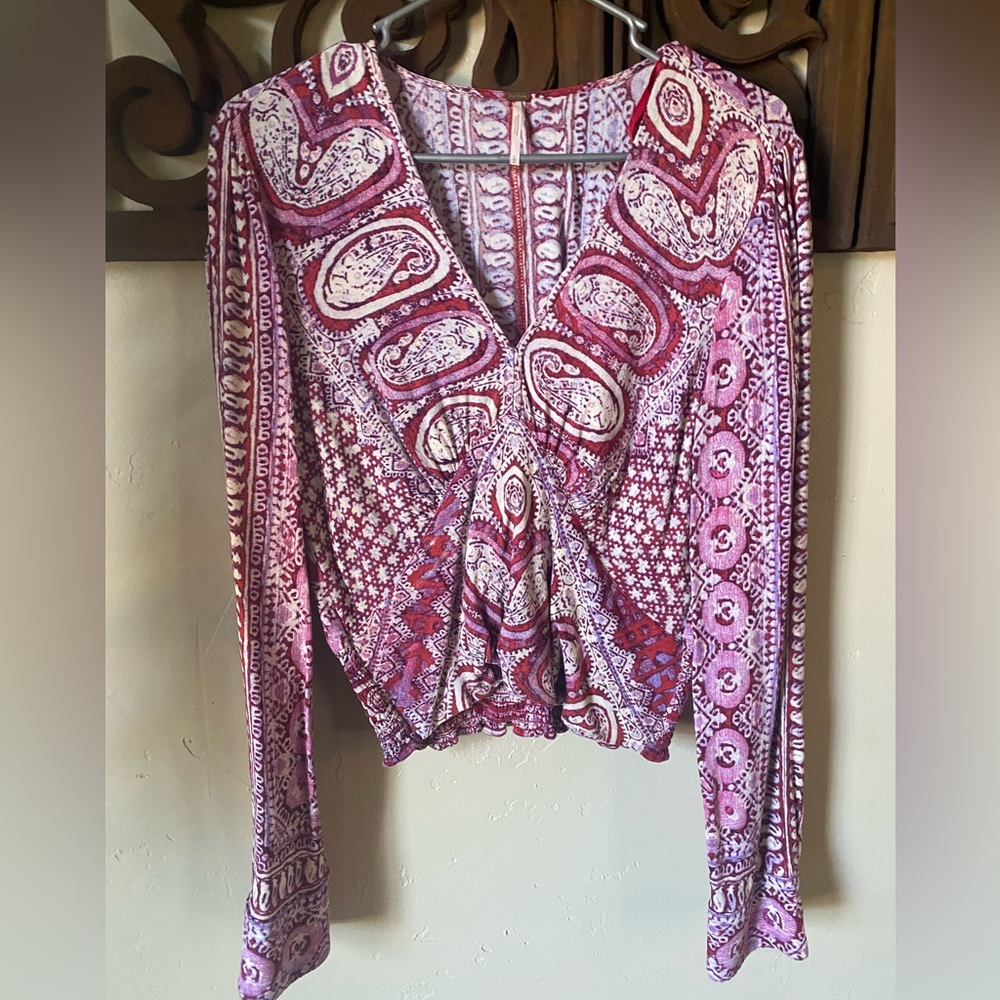 Free People Pattern Blouse
